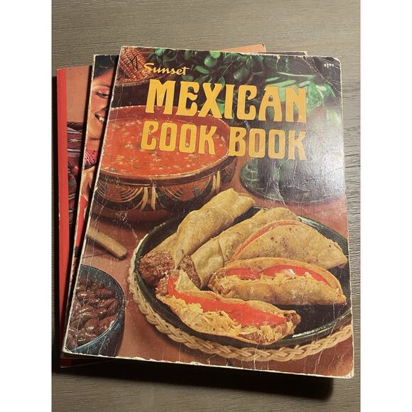 Lot 3 Sunset Mexican Cook Book Paperbacks Vintage 1969–1990 Classic Recipes - Picture 1 of 10